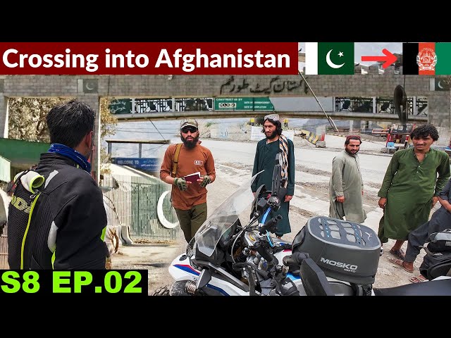 Crossing into Afghanistan 🇦🇫 S8 EP.02  | Torkham Border | Pakistan to Japan Motorcycle Tour