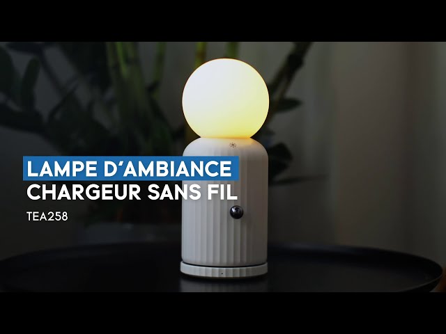 Livoo TEA258 - Lampe d'ambiance & Chargeur sans fil