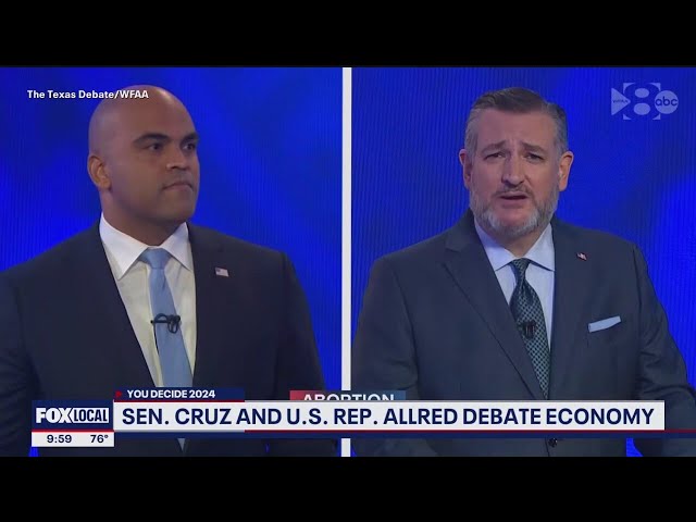 Collin Allred, Ted Cruz on  the economy, January 6 in U.S. Senate debate