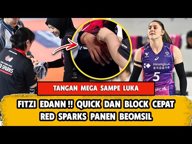 PERFORM EDAN FITZI 🔥 TANGAN MEGAWATI LUKA, GAK ADA YANG BISA GANTIKAN MEGA CETAK POIN DI RED SPARKS