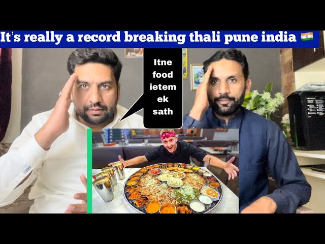 Record BREAKING Thali in Pune, India!!! (Matt Stonie Has NO Chance PAKISTANI REACTION