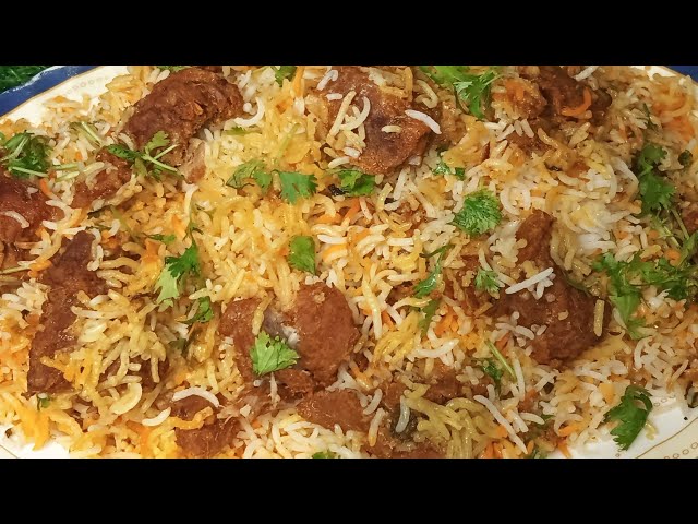 Bade Gosht Ki Biryani/Hyderabadi Restaurant Style Beef Biryani Recipe/Kalyani Biryani/Beef Biryani