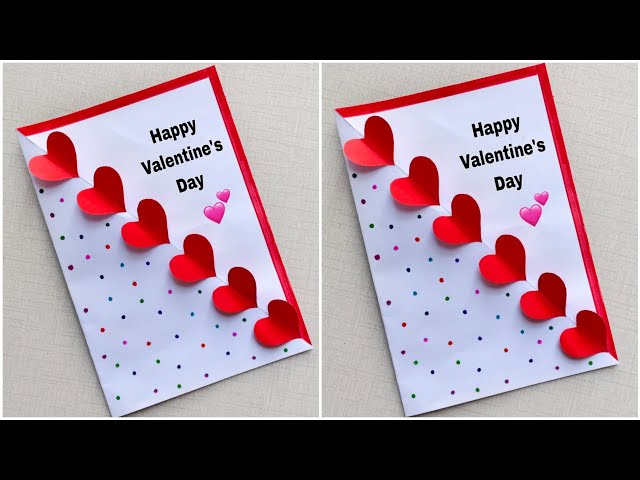 Valentines Day Card | Valentine's Day Crafts With Paper | Valentine's Day Gift Ideas | Paper Crafts