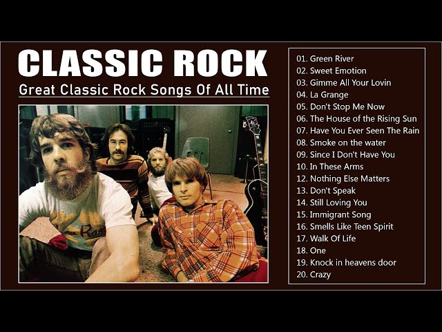 Rock Classic Music 🤟 The Great Classic Rock Playlist Of All Time