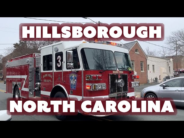 Hillsborough, N.C. Fire Department Responding