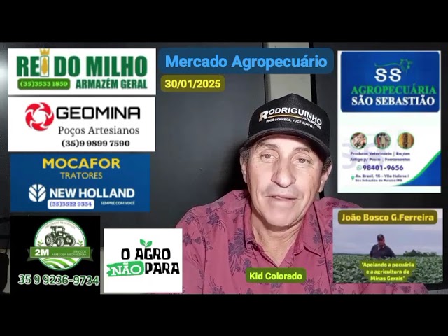 Mercado Agropecuário 30/01/2025 (Obs: Os preços são atualizados todos os dias pelo CEPEA)