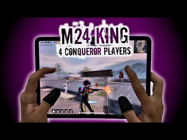 IPAD PRO 12.9 NON GYRO 6-FINGER CLAW 1 VS 4 M24 CHALLENGE | PUBG MOBILE