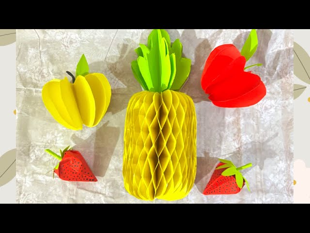 DIY Fruits Paper Craft | Creative Ideas for Kids | Crafting Fruits with Paper | DIY Paper Crafting