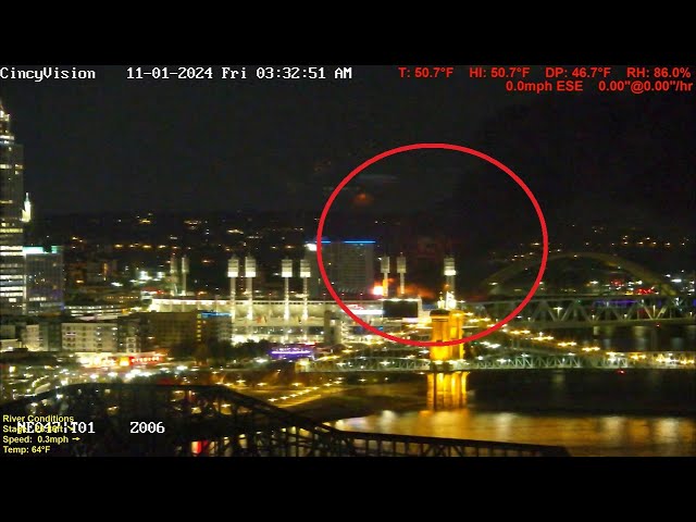 Daniel Carter Beard (Big Mac) Bridge and Sawyer Point Fire 11-1-2024