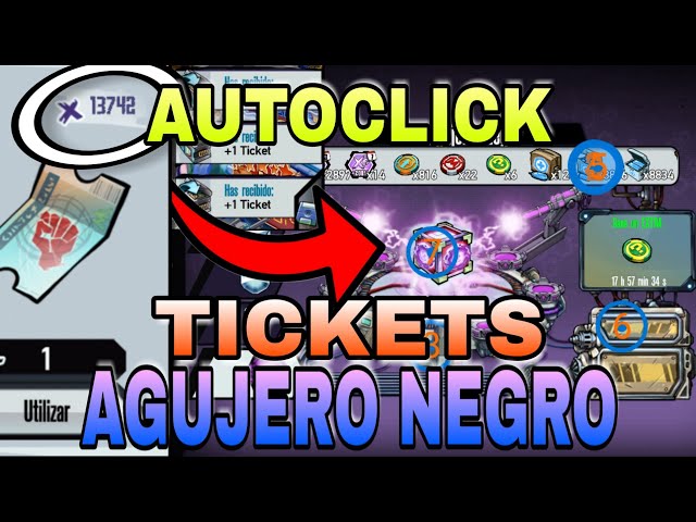 COMO USAR AUTOCLICK CON EL BUG DE LOS TICKETS Y EN EL AGUJERO NEGRO 🔥 MGG | Manuellewe