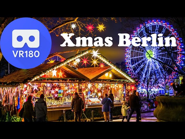 8K VR180 - Christmas Market / Berlin Alexanderplatz