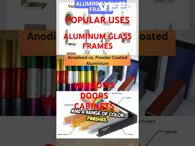 ALUMINUM GLASS FRAMES TYPES & APPLICATIONS! CLICK SUBSCRIBE! 👍THANK YOU! @jdtube1000