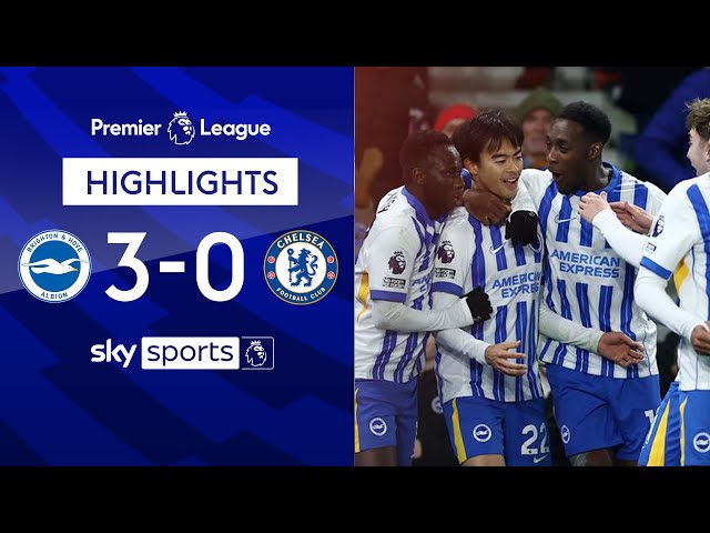 Mitoma scores worldie as Brighton thrash Chelsea! | Brighton 3-0 Chelsea | Premier League Highlights