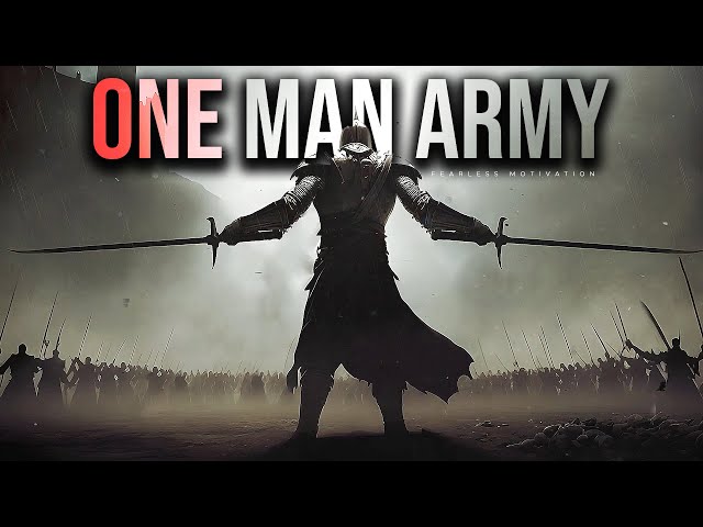 THIS SONG is for all of you FIGHTING BATTLES ALONE (Official Lyric Video : ONE MAN ARMY)