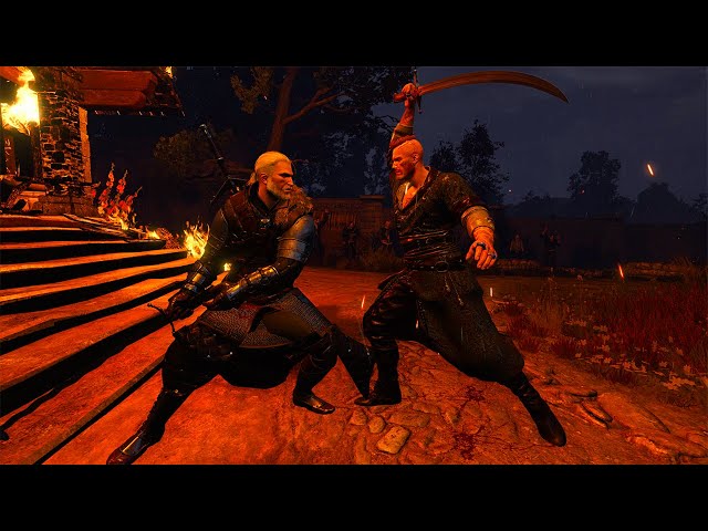 The Witcher 3 Next-Gen Update - Geralt vs Olgierd on the Ultimate Difficulty with Cutscenes