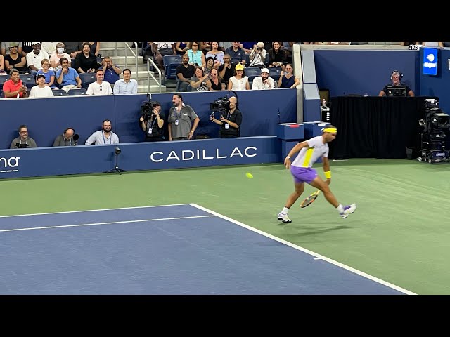 Rafael Nadal 4-time Us Open Champion warm up Louis Armstrong Staduim | John McEnroe, Iga Swiatek!