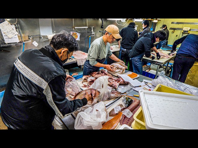 Japanese fishermen work 17 hours a day over New Year's Eve