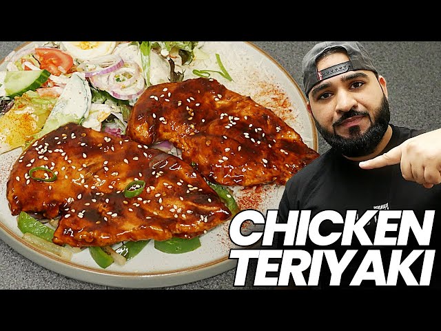 CHICKEN TERIYAKI RECIPE | with Rice & Salad