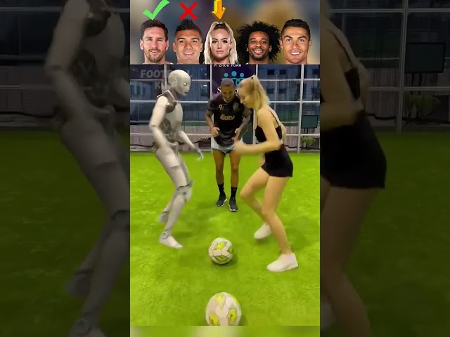 Messi VS Casemiro VS Lehmann VS Marcelo VS Ronaldo Playing with Robots