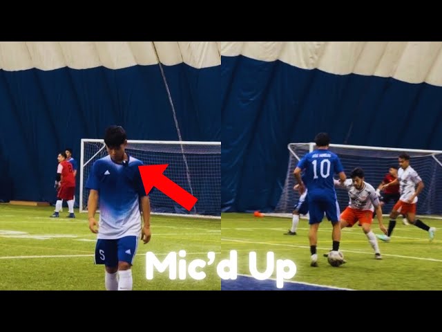 Mic’d up in a Intense Sunday league soccer match!