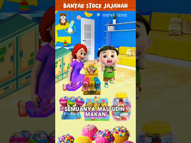 Dirumah banyak stok jajan #funny #kartun #animasi #lucu #shortvideo