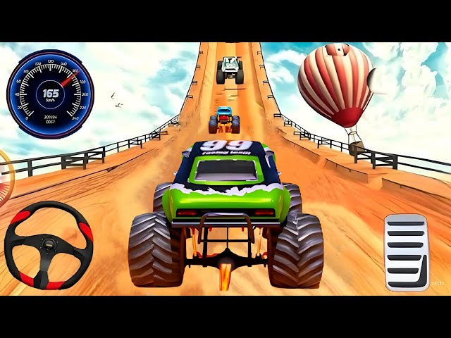 Monster Truck Offline 3D Impossible Races Game || Racing Android Game - Android Gameplay