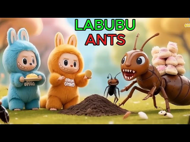 LABUBU SONG PLAY WITH ANTS, LAGU LABUBU SEMUT #labubu #laguanakindonesia #laguedukasi