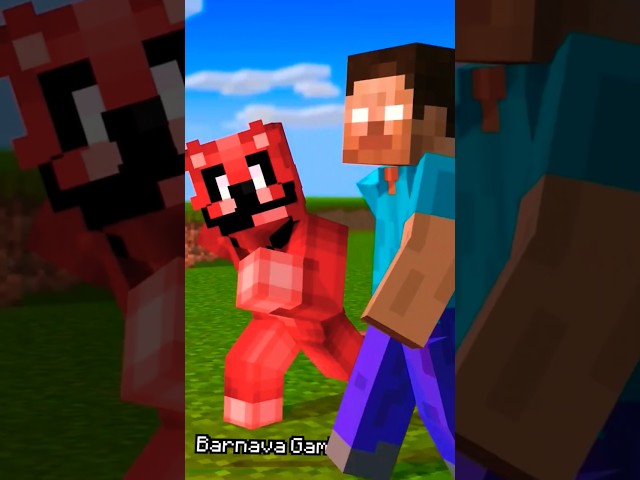 Herobrine kill Bobby BearHug in davil face | Minecraft animation | #meme #virel #minecraft #shorts