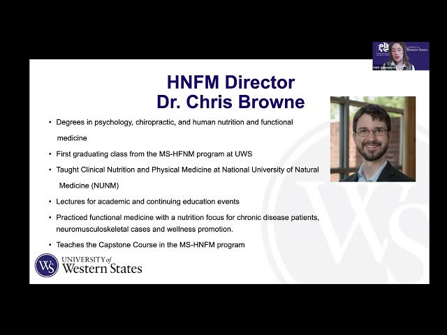 Human Nutrition and Functional Medicine Webinar - January 2025