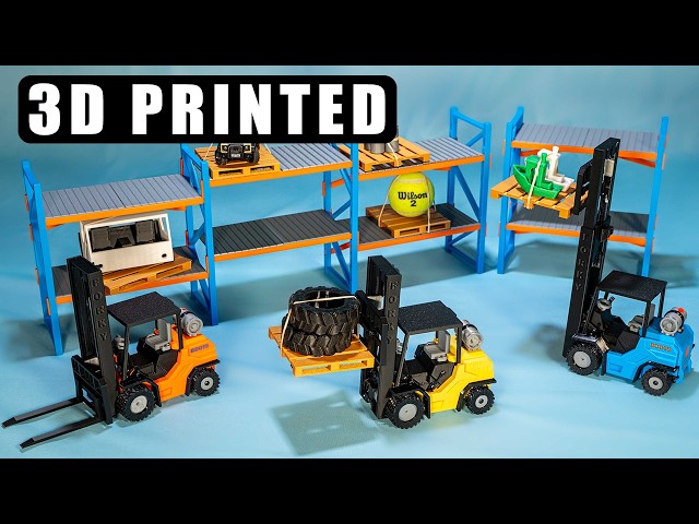 3D Printed RC Forklift - DIY