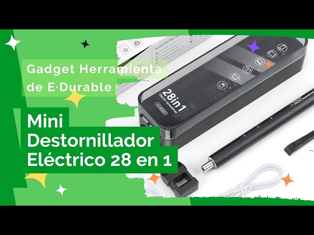 💚 Mini Destornillador Eléctrico portátil y recargable 28 n 1 🛠️ de E durable #destornillador #regalo