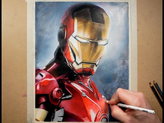 Drawing Iron Man (Tony Stark) (Timelapse)