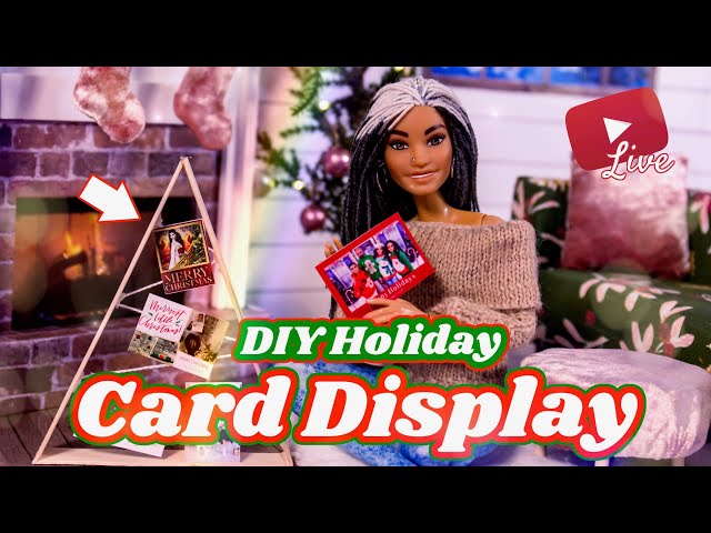 YouTube LIVE with Toya & Bella  | DIY Mini Holiday Card Display PLUS Q&A