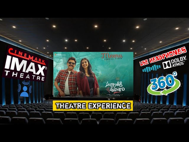 MEENU SONG | THEATRE EXPERIENCE | SANKRANTHIKI VASTUNAM ||