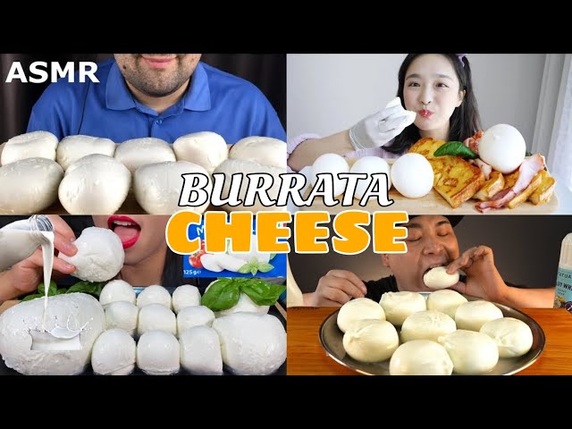 ASMR Mukbang Creamy BURRATA | MOZZARELLA Cheese Feast