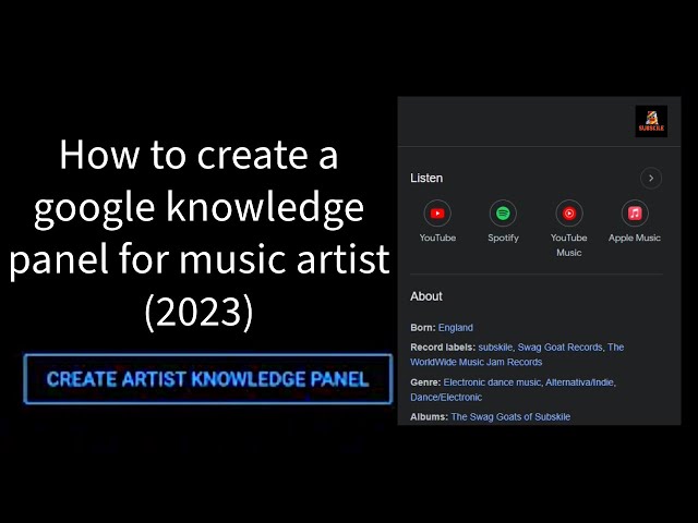 How to get a Google knowledge panel for music artists in 2022!