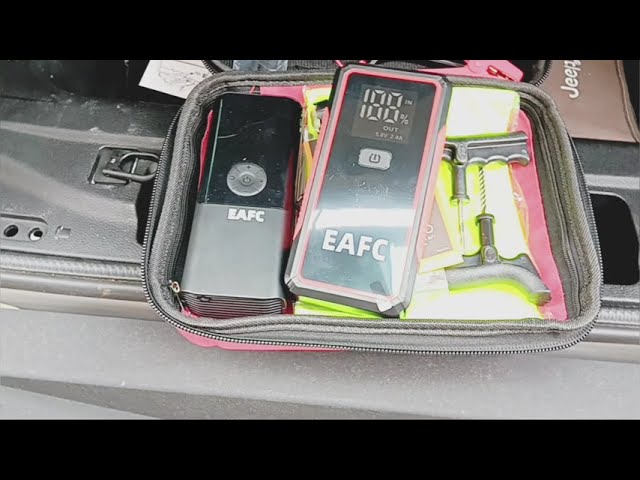 Emergency roadside kit everyone should have by EAFC. Jeep, camping, offroad and travel.