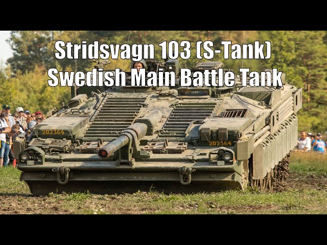 Stridsvagn 103 (S-Tank) Action Show - Arsenalen [4K]