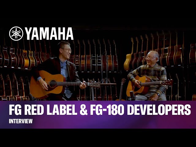 Yamaha | FG Red Label and FG-180 Developers Interview English Subtitles