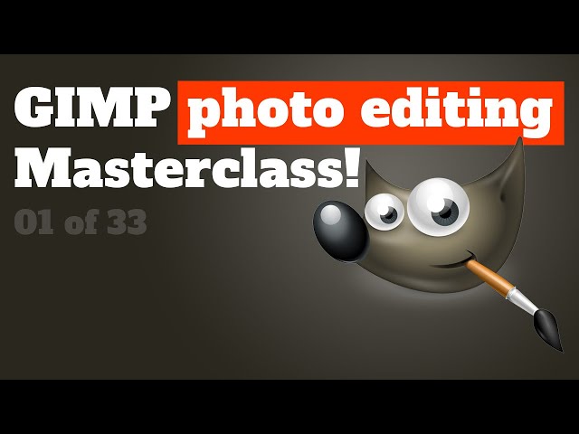 GIMP Photo Editing Masterclass | Edit your first photo in GIMP!