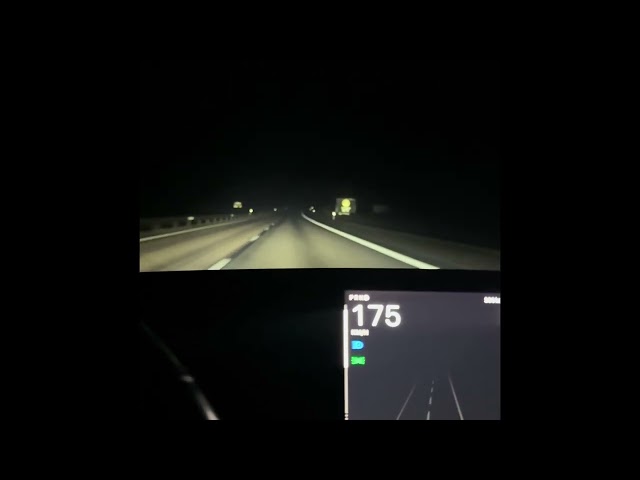 2019 Tesla Model 3 LR AWD Acceleration Boost 100-200 km/h test