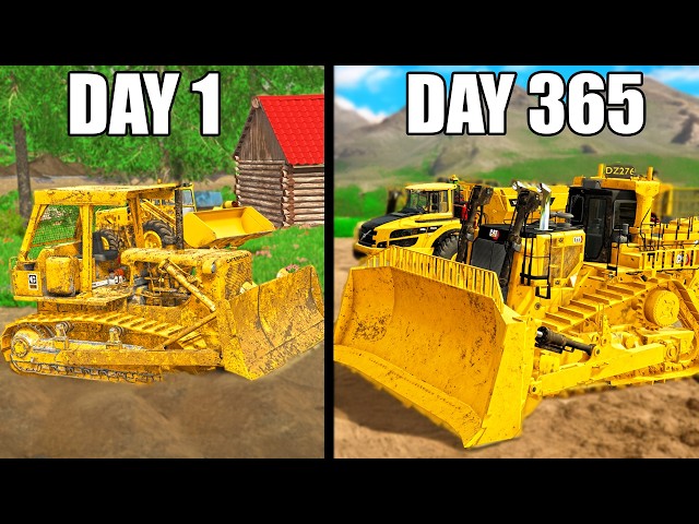 I SPENT 365 DAYS BUILDING A GOLD MINE WITH $0 AND A TRUCK - (SURVIVAL GOLD)