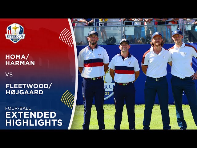 Homa/Harman vs Fleetwood/Højgaard Extended Highlights | 2023 Ryder Cup