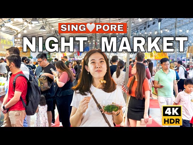 Newest Singapore Night Market | Hougang Night Market | Hougang Mall 🇸🇬🍔🌭🍗