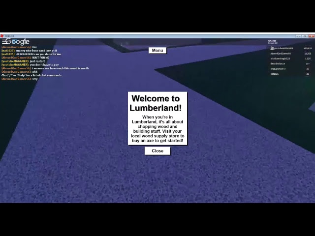 Lumber tycoon gameplay