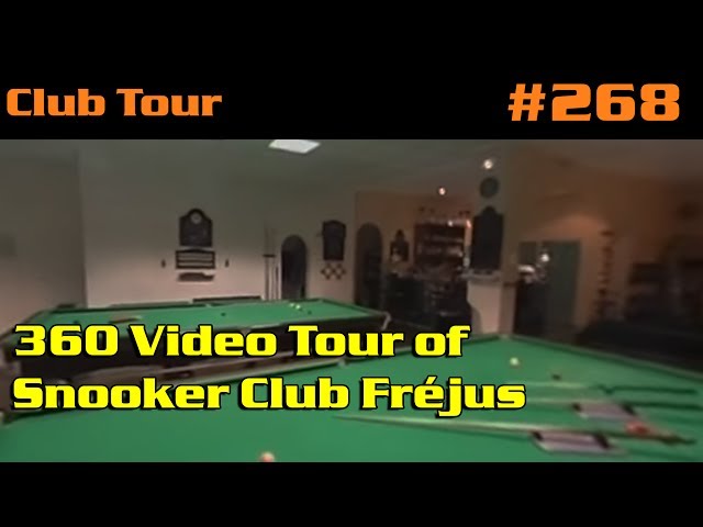 360 Video Tour of Snooker Club Fréjus