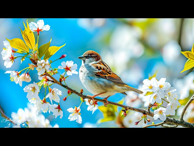 "Watching birds dance among the bushes, one can feel the new life of spring, full of hope and joy."