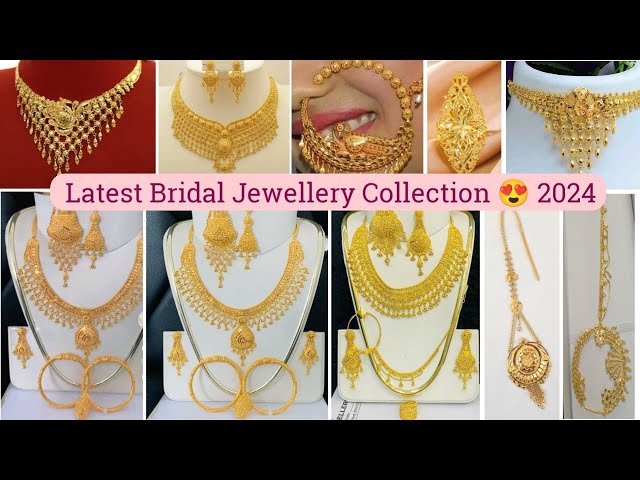 Latest Gold Bridal Jewellery Collection 2024||Trending Gold Jewellery Designs for Bride 2024