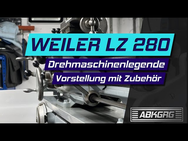 My first lathe: Weiler LZ 280 | control and feed spindle lathe with lots of accessories | ASMR