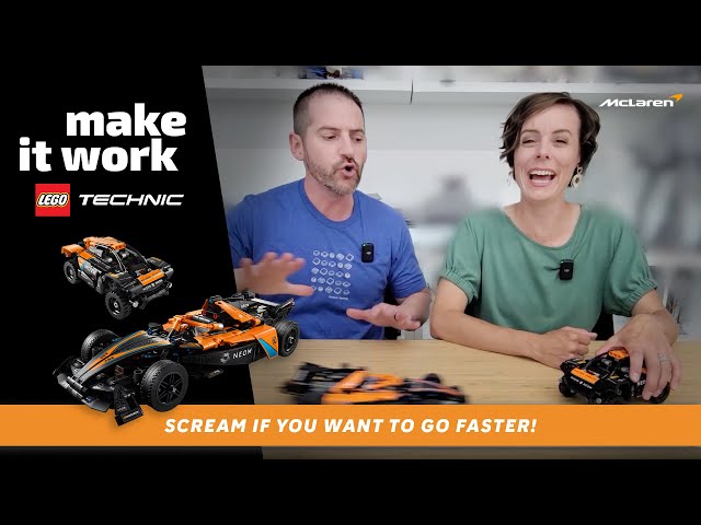 Double Speed = Double Fun | NEOM McLaren Formula E & Extreme E Race Cars | #Creator | LEGO® Technic™